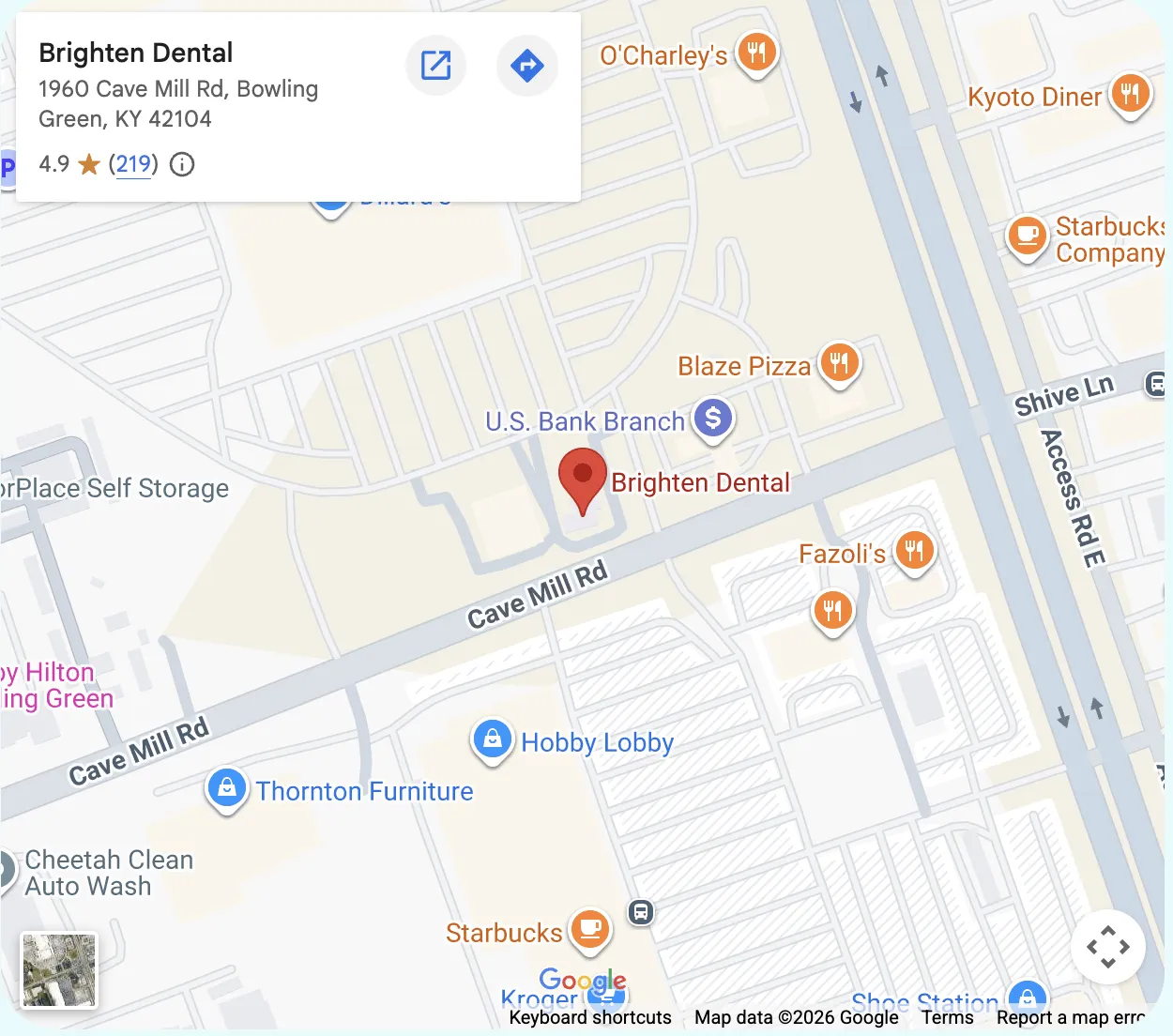 brighten dental map